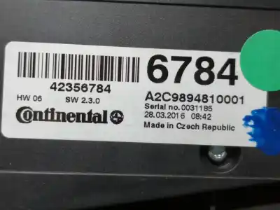 Second-hand car spare part multifunction switch for opel mokka selective oem iam references a2c9894810001  