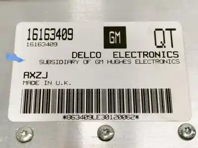 Pièce détachée automobile d'occasion calculateur moteur ecu pour opel corsa a swing références oem iam 16163409  