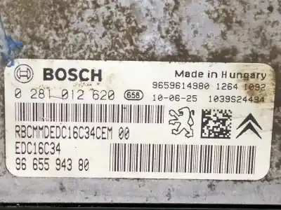 Автозапчасти б/у блок управления двигателем за citroen berlingo first combi 1.6 hdi 75 sx ссылки oem iam 0281012620 9665594380 / 1039s24494 9659614980 / edc16c34