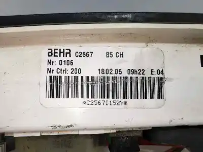 Peça sobressalente para automóvel em segunda mão comando de sofagem (chauffage / ar condicionado)  por citroen c4 coupe collection referências oem iam c2567 c2567i152y 