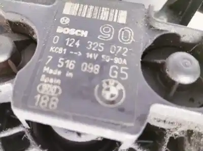 Second-hand car spare part alternator for bmw serie 3 compact (e46) 316ti oem iam references 0124325072 7516098 