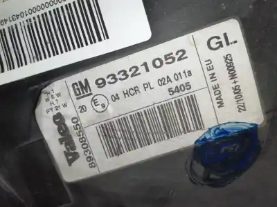 Second-hand car spare part left headlight for opel meriva cosmo oem iam references 93321052 93321052 