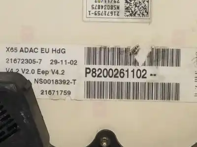 Автозапчасти б/у приборная доска за renault clio ii fase ii (b/cb0) authentique ссылки oem iam p8200261102  