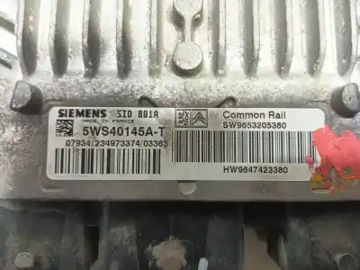 Second-hand car spare part ecu engine control for citroen c5 break 2.0 hdi sx oem iam references 1940j8 5ws40145at 