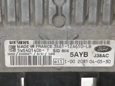 Second-hand car spare part ecu engine control for ford fusion (cbk) ambiente oem iam references j38ac  