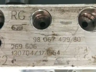 Автозапчастина б/у абс для citroen c4 picasso ii 1.6 hdi / bluehdi 115 посилання на oem iam 9807509080  