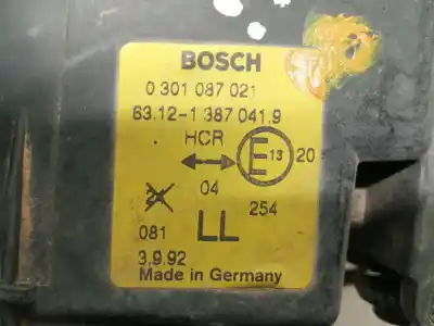 Second-hand car spare part left headlight for bmw serie 3 compacto (e36) 316i oem iam references 0301087021 631213870419 13870419