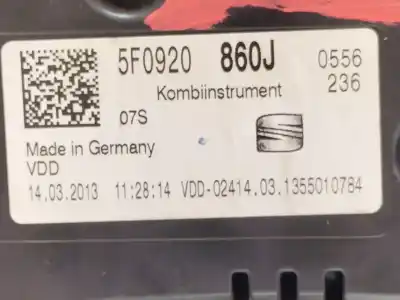 Автозапчастина б/у панель інструментів для seat leon (5f1) style посилання на oem iam 5f0920860j  