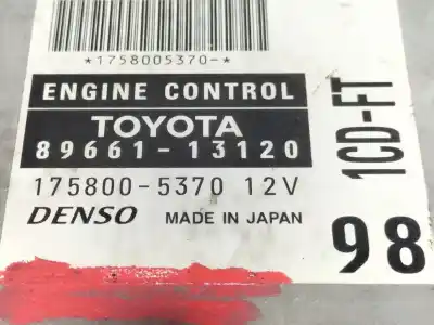 Second-hand car spare part ecu engine control for toyota corolla (_e12_) 2.0 d-4d (cde120_) oem iam references 8966113120 1758005370 