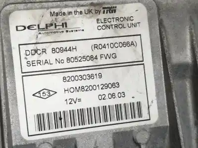 Автозапчасти б/у блок управления двигателем за renault clio ii fase ii (b/cb0) authentique ссылки oem iam 8200303619  
