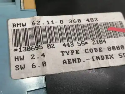 Pezzo di ricambio per auto di seconda mano pannello degli strumenti per bmw serie 3 compacto (e36) 316i riferimenti oem iam 110008645002a  