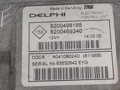 Peça sobressalente para automóvel em segunda mão centralina de motor uce por renault scenic ii confort dynamique referências oem iam 8200498188  