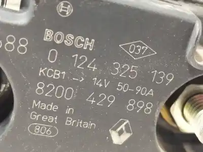 Second-hand car spare part alternator for renault clio iii authentique oem iam references 0124325139 0124325139 