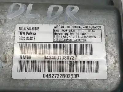 Pezzo di ricambio per auto di seconda mano airbag laterale anteriore destro per bmw x3 (e83) 2.0d riferimenti oem iam 30348448b 343400108072 04b2722b0253b