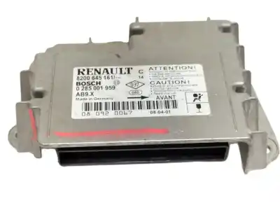 Peça sobressalente para automóvel em segunda mão centralina de airbag por renault clio iii authentique referências oem iam 8200645161  
