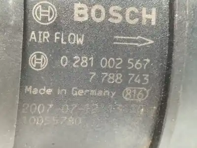 Peça sobressalente para automóvel em segunda mão medidor de massa de ar por bmw serie 1 berlina (e81/e87) 2.0 16v diesel referências oem iam 0281002567  