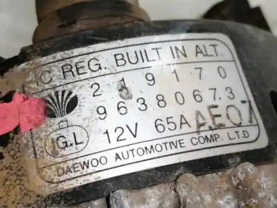 Second-hand car spare part alternator for daewoo matiz cd oem iam references 96380673  