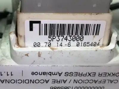 Peça sobressalente para automóvel em segunda mão comando de sofagem (chauffage / ar condicionado)  por dacia dokker express ambiance referências oem iam 275102784r  5p3743000