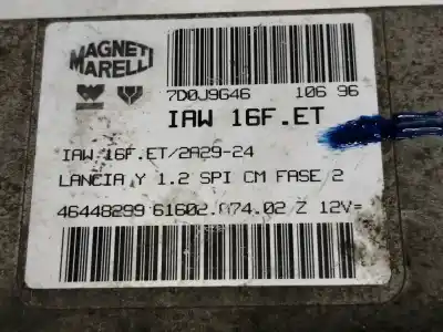 Second-hand car spare part ecu engine control for lancia lancia y 1.2 caprice oem iam references iaw16fet  
