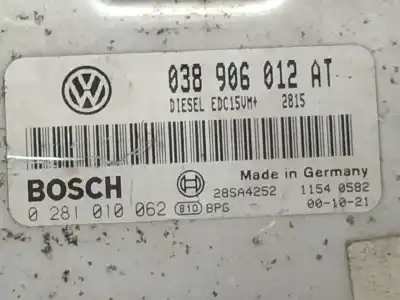 Автозапчасти б/у блок управления двигателем за seat leon (1m1) 1.9 tdi ссылки oem iam 038906012at  
