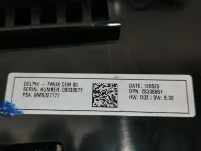 Peça sobressalente para automóvel em segunda mão comando de sofagem (chauffage / ar condicionado)  por citroen ds4 design referências oem iam fmuxcem00  