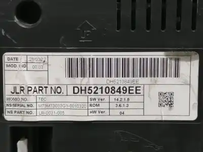 Автозапчасти б/у приборная доска за land rover freelander (lr2) 2.2 td4 cat ссылки oem iam dh5210849ee  