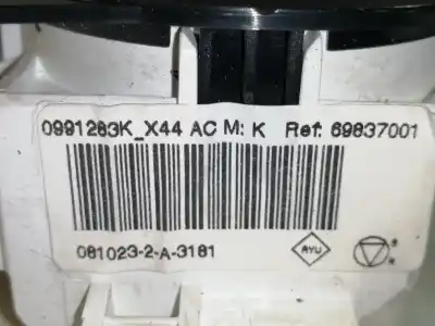 Peça sobressalente para automóvel em segunda mão comando de sofagem (chauffage / ar condicionado)  por renault twingo authentique referências oem iam 69837001  