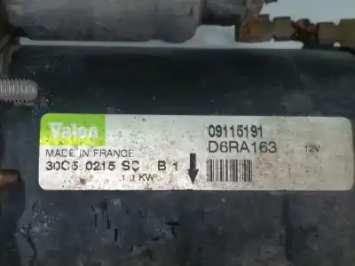 Peça sobressalente para automóvel em segunda mão motor de arranque por opel meriva cosmo referências oem iam 09115191  