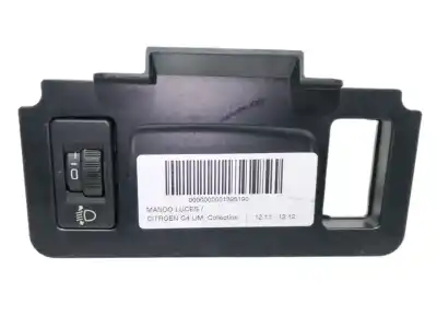 Second-hand car spare part headlights switch for citroen c4 lim. collection oem iam references 96717155zd 96702420zd 