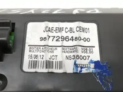 Second-hand car spare part multifunction display for citroen ds4 design oem iam references 967729648000  