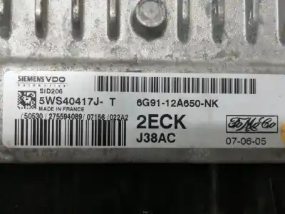Second-hand car spare part ecu engine control for ford s-max (ca1) trend oem iam references 5ws40417jt 6g9112a650nk 