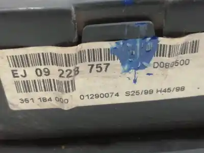 Peça sobressalente para automóvel em segunda mão quadrante por opel zafira a elegance referências oem iam ej09228757  