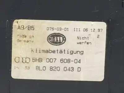 Second-hand car spare part heating / air conditioning control panel for audi a3 (8l) 1.9 tdi oem iam references 5hb00760804  