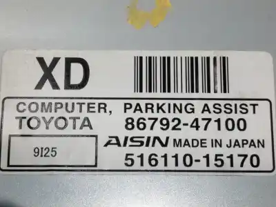Автозапчастина б/у електронний модуль для toyota prius (_w3_) 1.8 hybrid (zvw3_) посилання на oem iam 8679247100 51611015170 9i25