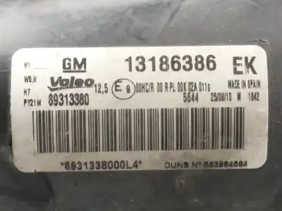 Gebrauchtes Autoersatzteil rechter scheinwerfer zum opel corsa d innovation oem-iam-referenzen 13186386ek 13186386 / 89391378 89313380