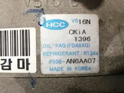 Second-hand car spare part air conditioning compressor for kia cee´d active oem iam references 977012h000  f500an6aa07