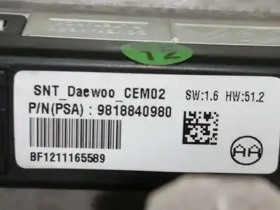 Pezzo di ricambio per auto di seconda mano luce interna per citroen c3 shine riferimenti oem iam 9818840980  