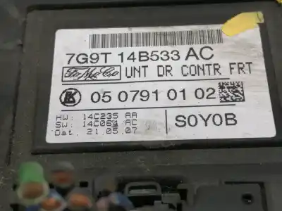 Second-hand car spare part electronic module for ford s-max (ca1) trend oem iam references 7g9t14b533ac 0507910102 