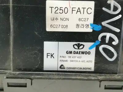 Peça sobressalente para automóvel em segunda mão comando de sofagem (chauffage / ar condicionado)  por chevrolet aveo ls referências oem iam 96437402 6c27008 