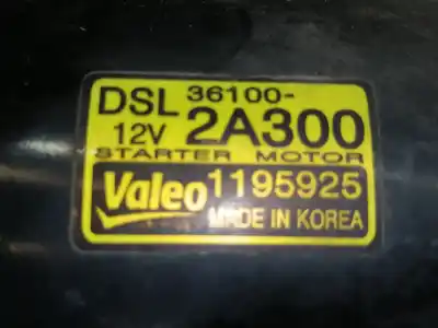 Peça sobressalente para automóvel em segunda mão motor de arranque por hyundai i20 style referências oem iam 361002a300  