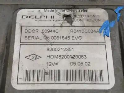 Автозапчасти б/у блок управления двигателем за renault clio ii fase ii (b/cb0) 1.5 dci diesel 65 cv / 48 kw ссылки oem iam 8200212351 h0m8200129063 