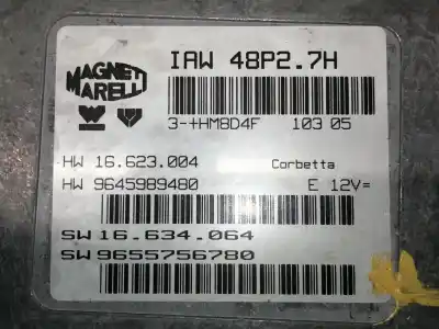 Second-hand car spare part ecu engine control for citroen c2 sx oem iam references 9645989480 iaw48p27h 16623004 16634064 9655756780 hw16623004 hw9645989480 sw16634064 sw9655756780