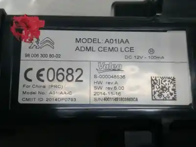 Second-hand car spare part ignition switch for citroen c4 picasso ii 1.6 hdi 90 oem iam references 980063008002  