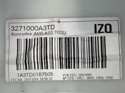 Second-hand car spare part left front door trim for citroen c4 picasso ii 1.6 hdi 90 oem iam references 6307126163 1a2yc0193657 / 3271000a0zd / 1b2004201yzx / 1a3td0187505 6307126435 / 98125295yc / p98125295yc / 3271000a3td / 3271000b20