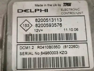 Автозапчасти б/у блок управления двигателем за dacia logan ambiance ссылки oem iam 8200513113  