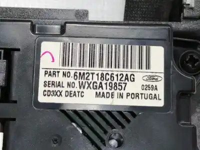Peça sobressalente para automóvel em segunda mão comando de sofagem (chauffage / ar condicionado)  por ford s-max (ca1) titanium referências oem iam 6m2t18c612ag wxga19857 