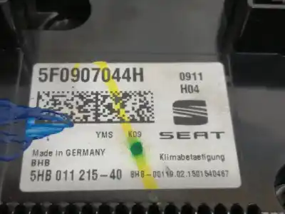 Peça sobressalente para automóvel em segunda mão comando de sofagem (chauffage / ar condicionado)  por seat leon st (5f8) reference referências oem iam 5f0907044h  