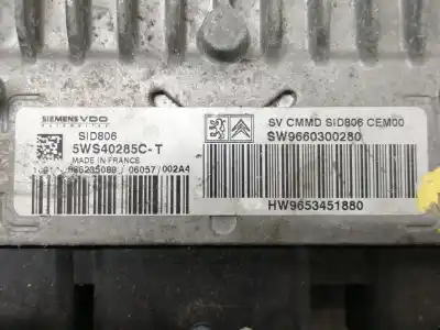 Second-hand car spare part ecu engine control for citroen c2 sx oem iam references 9660300280 9653451880 9660300280 hw9653451880 sw9660300280 