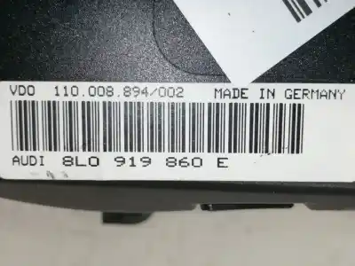 Second-hand car spare part dashboard for audi a3 (8l) 1.8 ambiente oem iam references 8l0919860e 110008894002 88311245