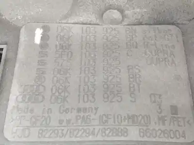 Second-hand car spare part engine cover for cupra ateca 2.0tsi 4drive oem iam references 575103925  5f0103925c